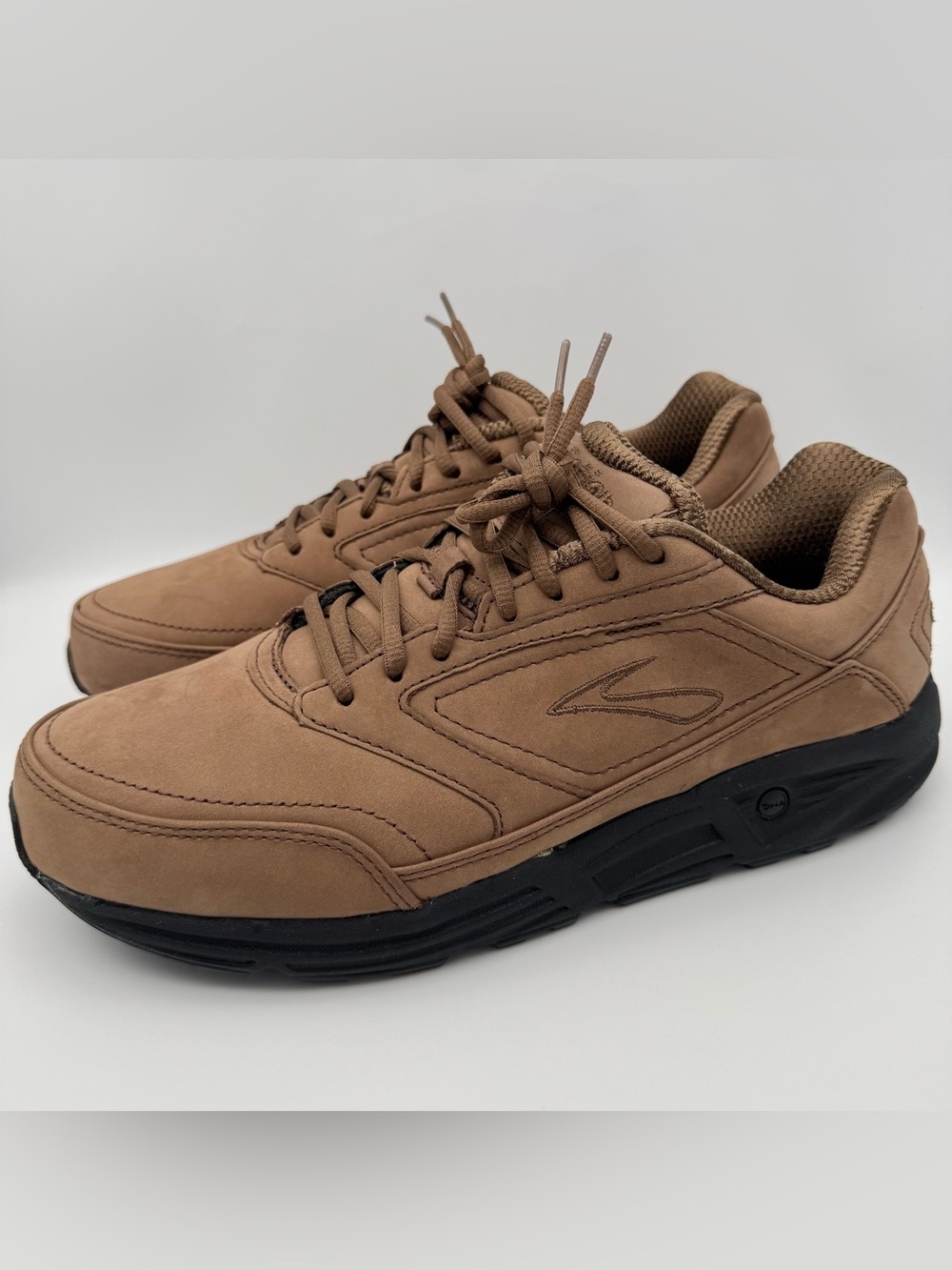 Brooks Addiction Walker Brown Leather Walking Shoes Men 11.5 4E NWOB